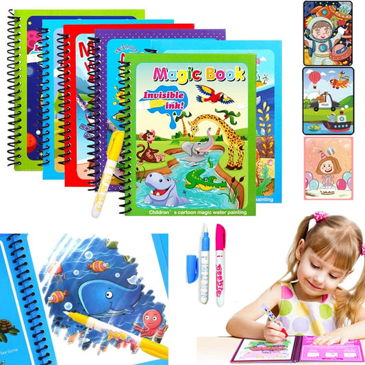 Magical Water Drawing Book for Sensory Education and Fun - ToylandEU