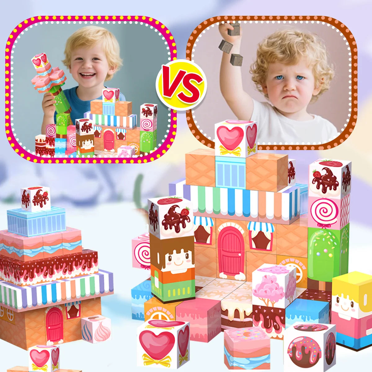 Magnetic Building Blocks | Plastic | Ages 4-6 | Assorted Colors
