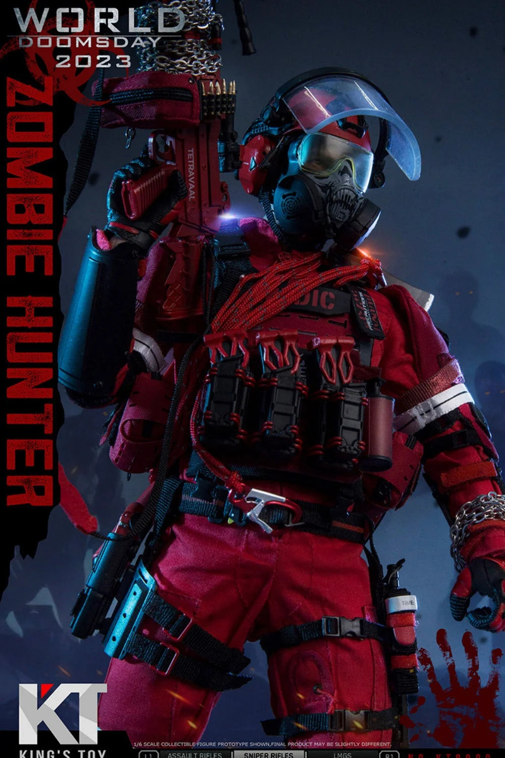 Action Figure Set | 1/6 Scale | Male Zombie Hunter Soldier | 12 Inch
