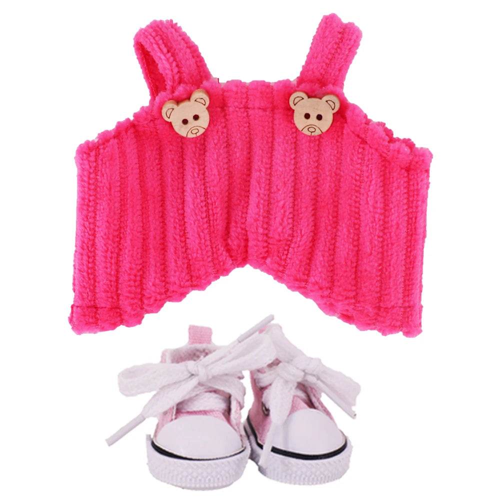 Doll Pants And Doll Shoes For Labubu 17cm Plush Doll Clothes Accessories - ToylandEU