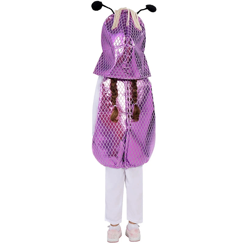 Vibrant Purple Boo Monster Costume for Kids - Fun & Adorable Halloween Costume