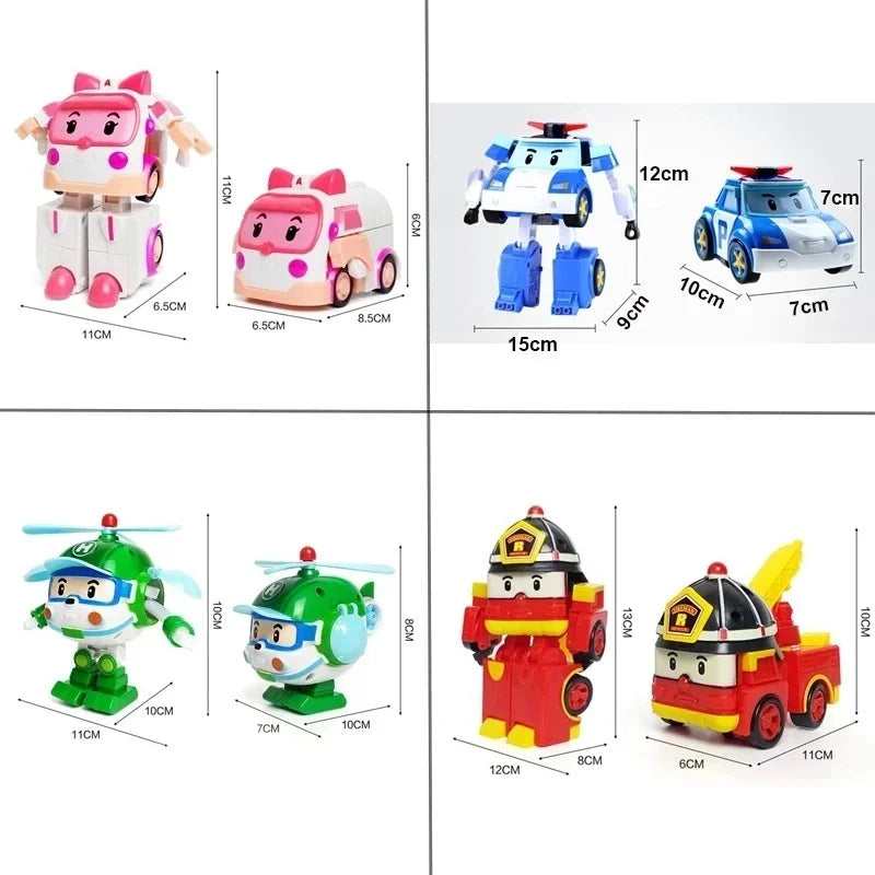 Robocar Anime Figure Model Robot Poli  adaptable Cars One - ToylandEU