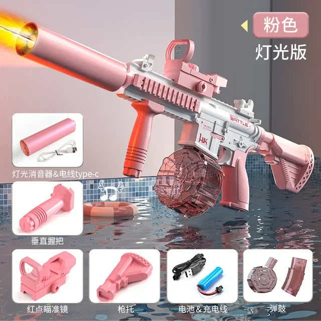 Electric Water Gun | Full Auto | LED Lighting | M416 Pistol