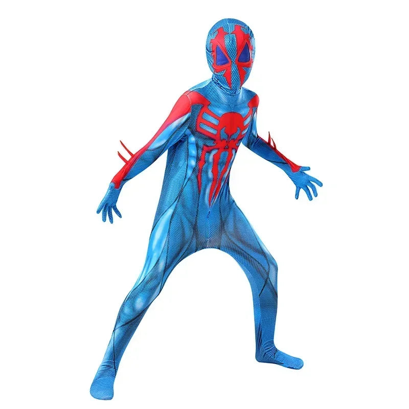 Miguel O'Hara Kids Spiderman 2099 Cosplay Costume - Unisex Fun!