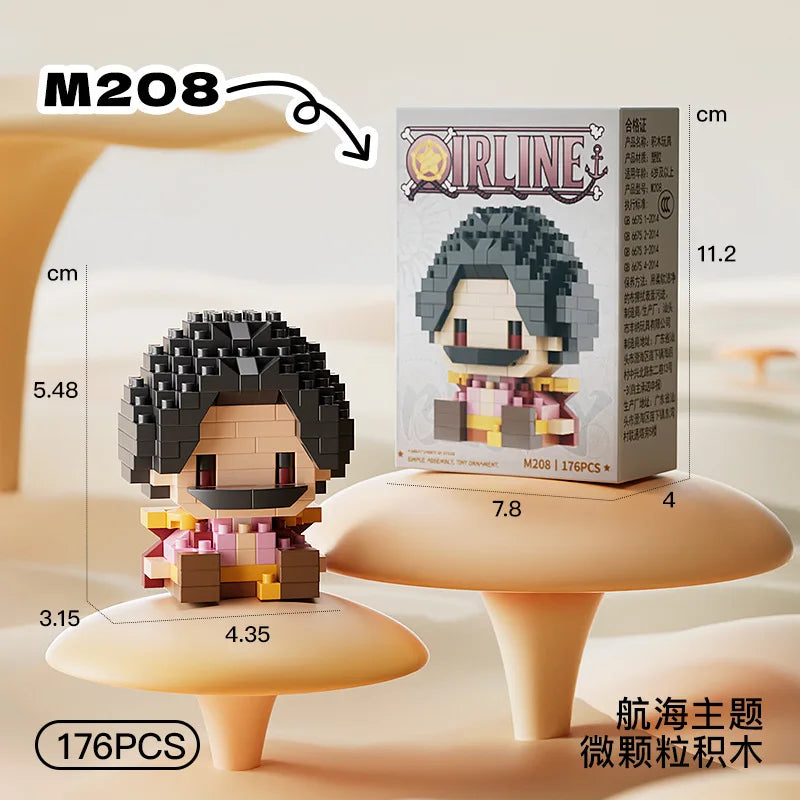 Luffy Micro Figure | Sun God Nika Build | 10cm Height | Tabletop Display