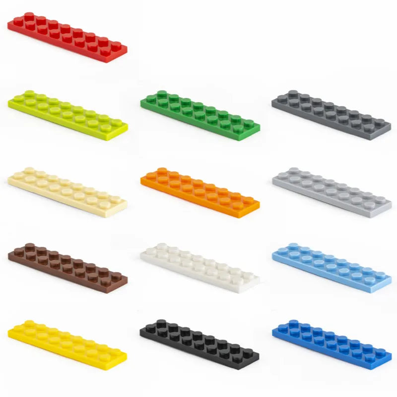 Small 3034 MOC Building Block 2x8 Plate Brick Flat - 100g, Small Particle - ToylandEU