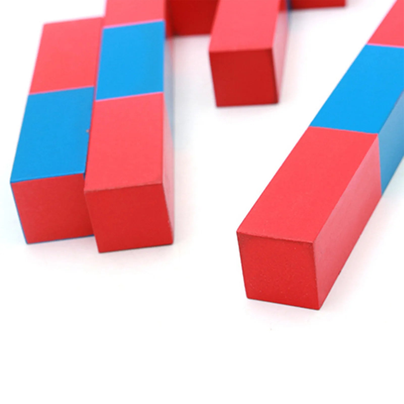 Red And Blue Bars Montessori Mathematics Games Children Learning - ToylandEU