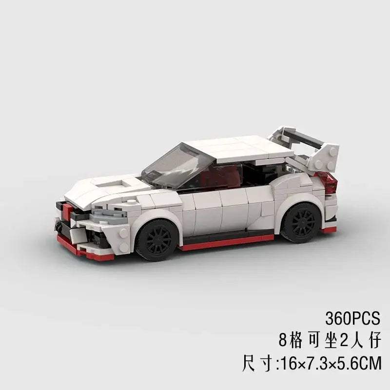 MOC Speed Super Race Car Vehicle Racing Model Building Blocks Bricks Rally Sport Pickup Truck Toy City Technical Christmas gift - ToylandEU
