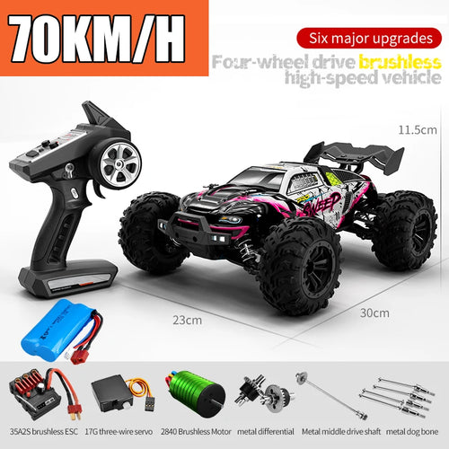 Rc Car Off Road 4x4 High Speed 75KM/H Remote Control Car With LED ToylandEU.com Toyland EU