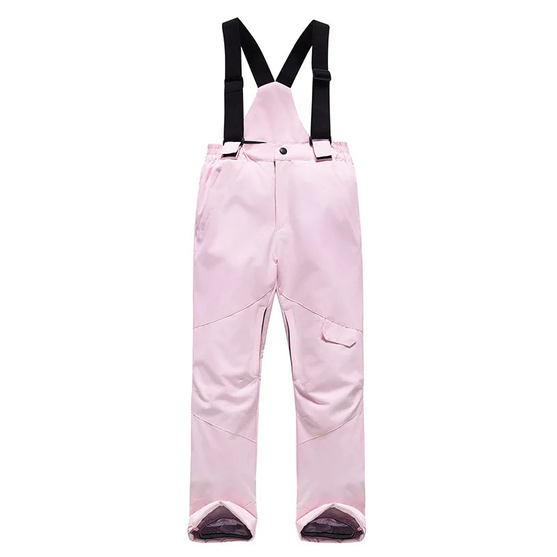 Children's Ski Bibs | Cotton Fabric | Windproof Fit | Youth Sizing