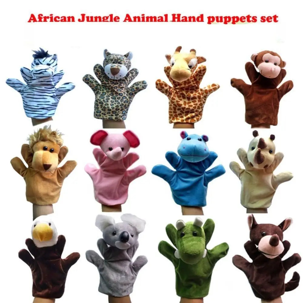 Animal Hand Puppets - Soft Rubber Kids' Plush Doll Toys - ToylandEU