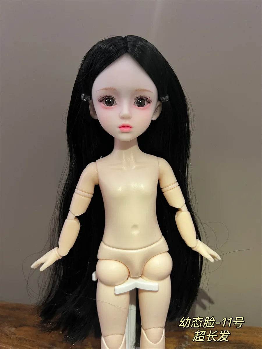 30cm Dolls For Girl Dolls 1/6 Starry Grey Blue Eyes Fashion - ToylandEU