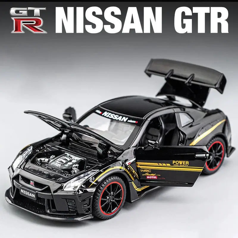 1:32 GTR GT-R R35 R34 Supercar Alloy Car Model Diecasts & Toy Vehicles Toy Cars Kid Toys For Children Gifts Boy Toy - ToylandEU