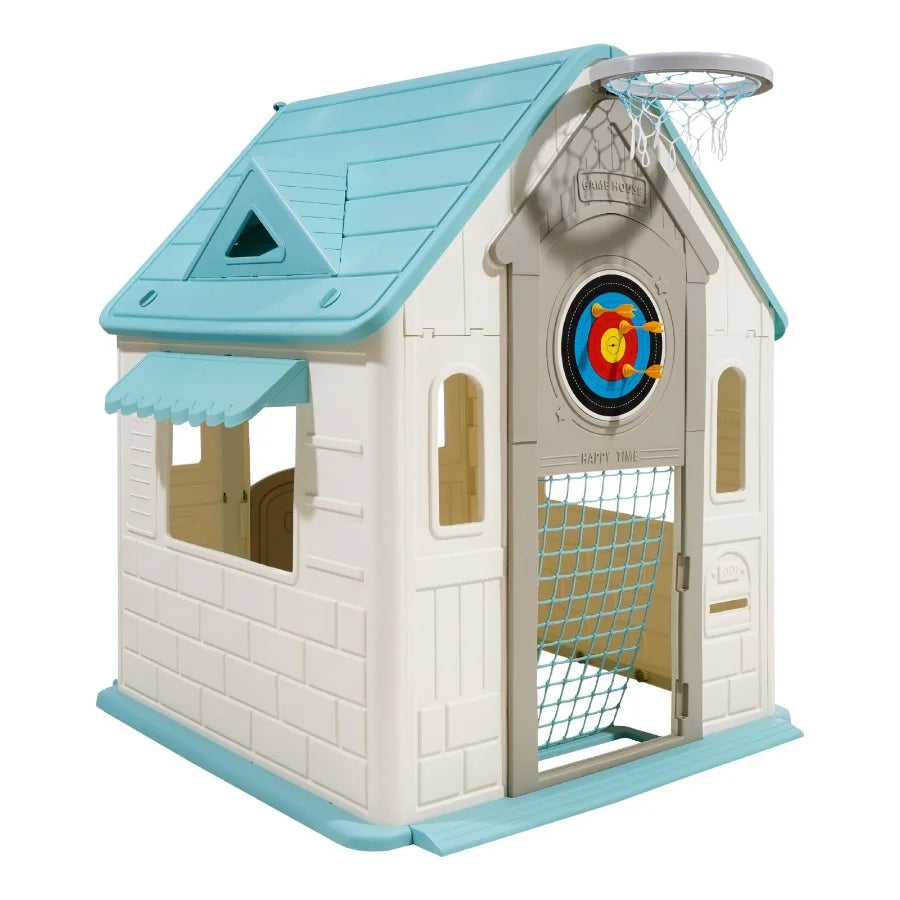 Outdoor Playhouse Five In One Cottage For Toddlers
