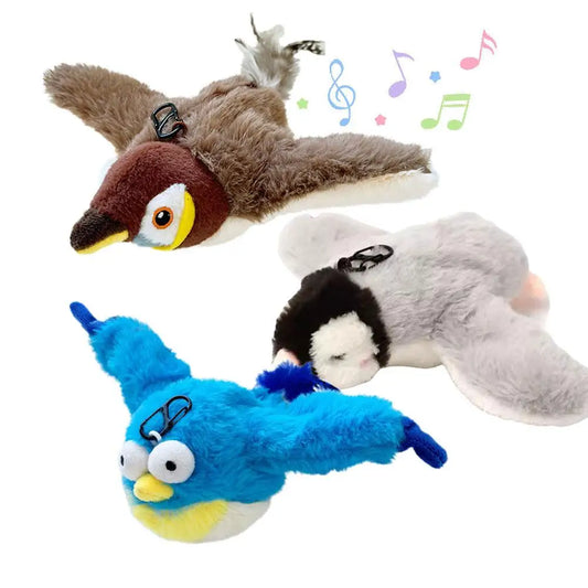 Interactive Dancing Bird Cat Toy With Catnip For Flapping Fun