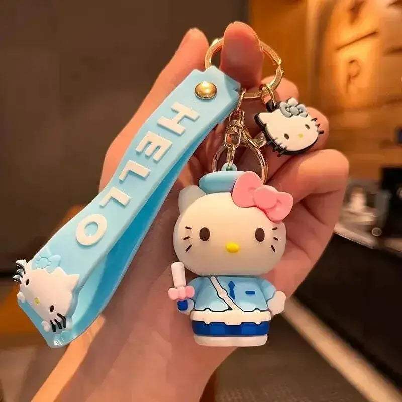Sanrio Hello Kitty Key Chains, Kawaii Anime Cartoon Cinnamoroll Car Keychains Backpack Ornaments - CLOUDANIMESTUDIO
