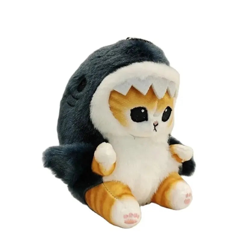 Whimsical Shark Cat Plush Pendant - Perfect for Kids' Room and Car Decor