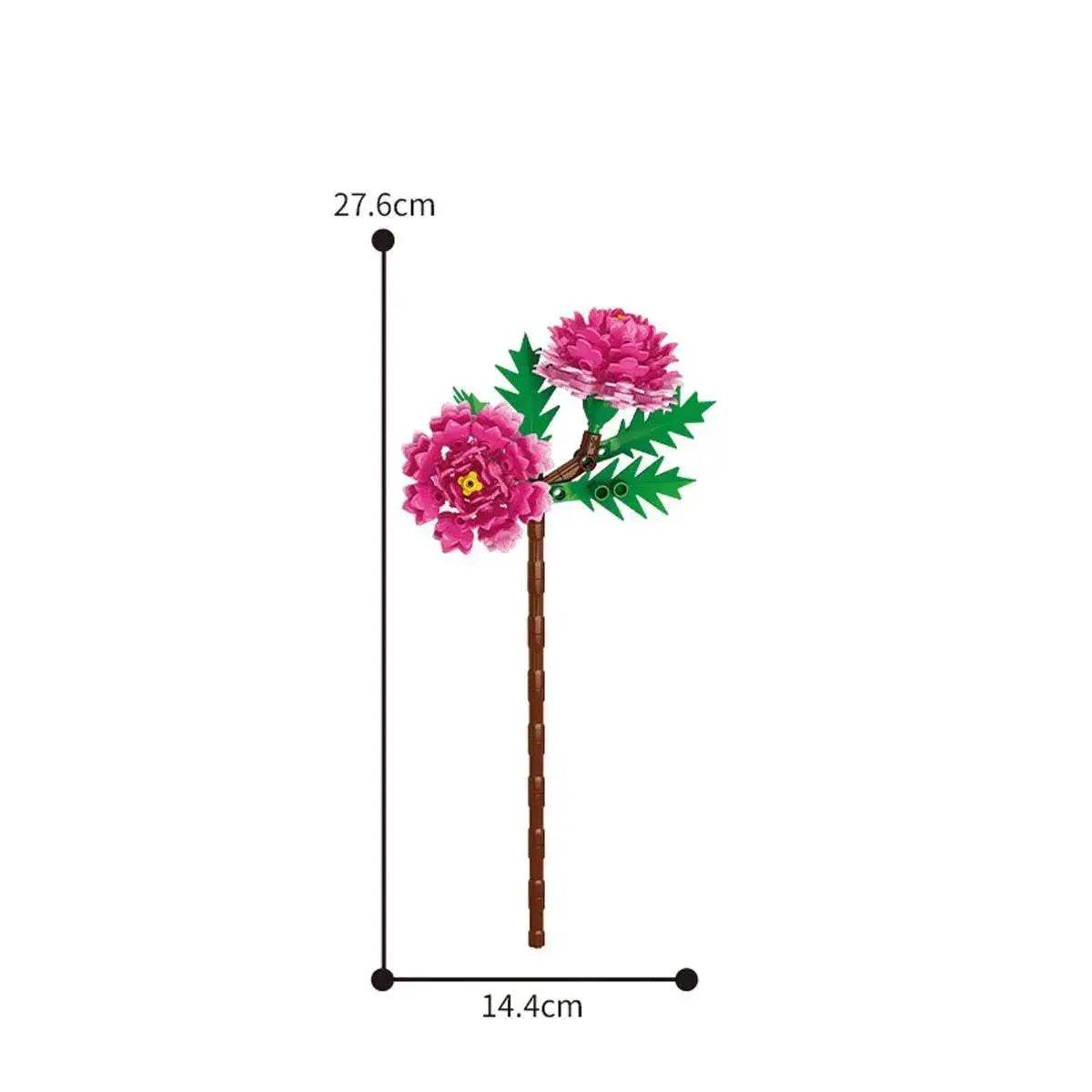 Eternal Block Flower Assembly Bouquet Desktop Decoration Toy - ToylandEU