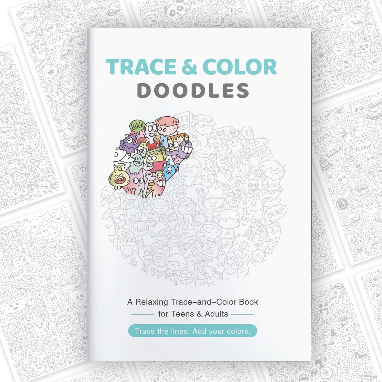 Trace And Color Book | Stress Relief Art | Toylandeu™