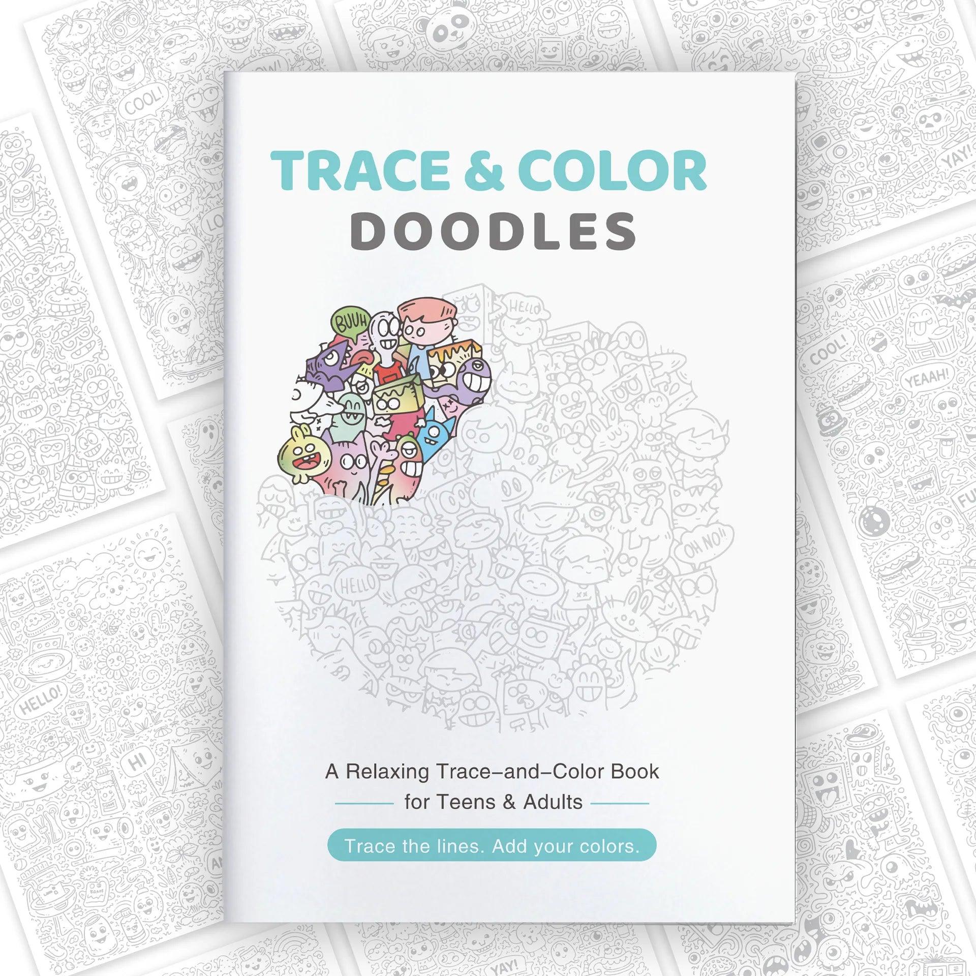 Trace And Color Book | Stress Relief Art | Toylandeu™