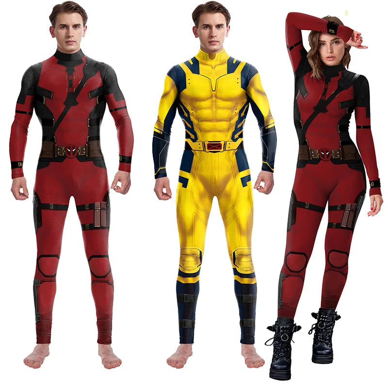 Wolverine-Deadpool Ultimate Cosplay Bodysuit for Superhero Fans