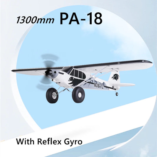 RC FMS 1300MM PA-18 PNP RC Airplane with Gyro Balance - J3 Piper Super Cub 5CH Trainer for Beginners