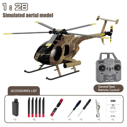 New 1:28 C189 Bird Rc Helicopter Rc Era Md500 Dual Brushless Toyland EU