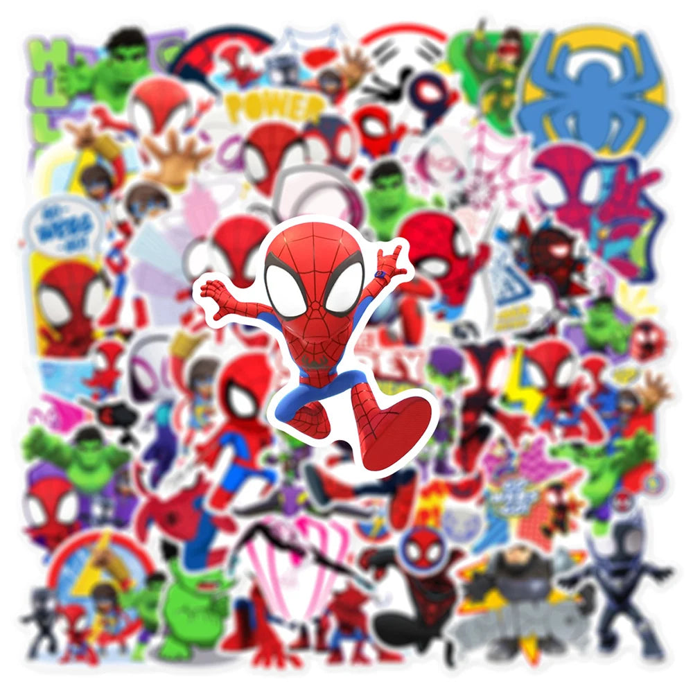 Sticker | Marvel Spider-Man Decals | Waterproof 3-8 cm | 10/30/50 Pcs