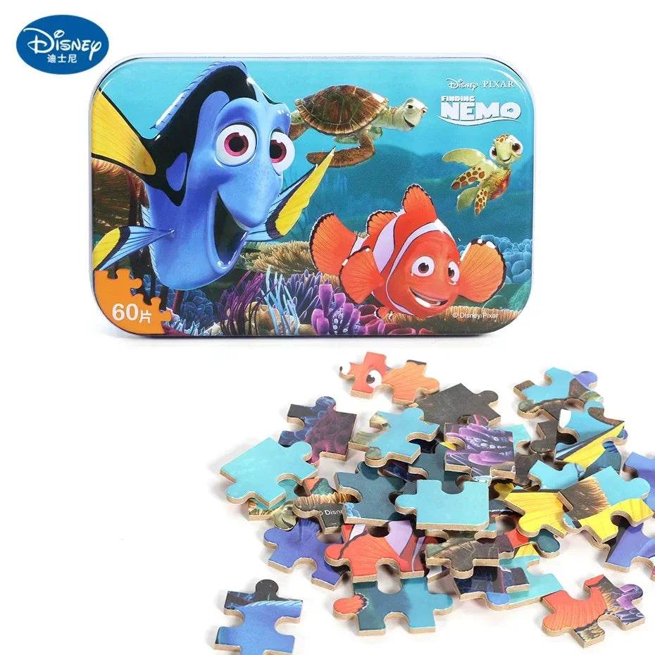 Disney Princess Frozen Spider-Man 60-Piece Wooden Puzzle Toy - ToylandEU