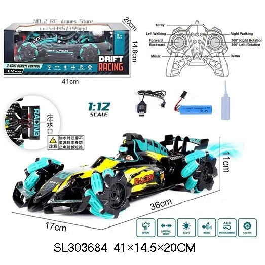 RC Drift Car Toy with Gesture Sensing for Boys - 1/16 Scale - ToylandEU