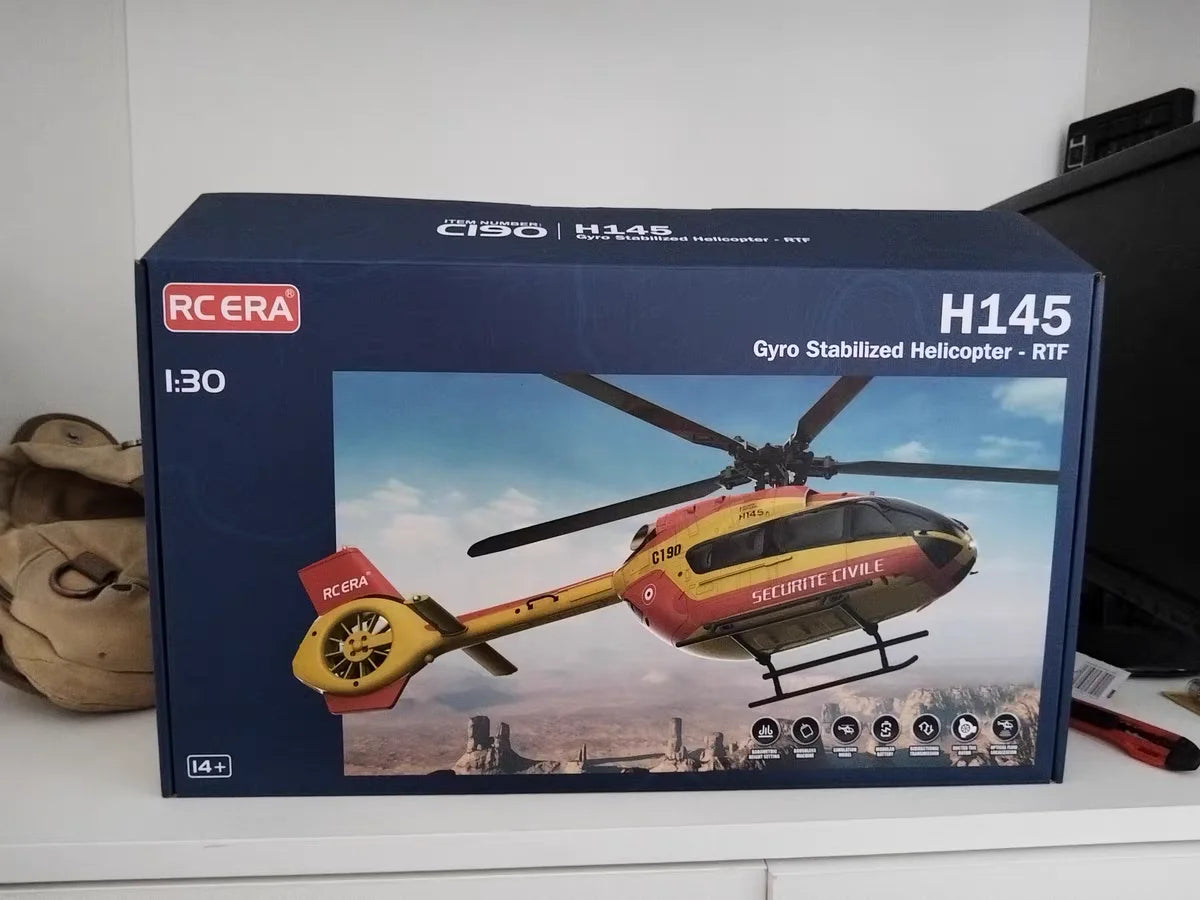 RC C190 Brushless Motor RC Helicopter with Fixed Altitude and Optical Flow - Electric Model for Kids - Perfect Outdoor Toy Gift