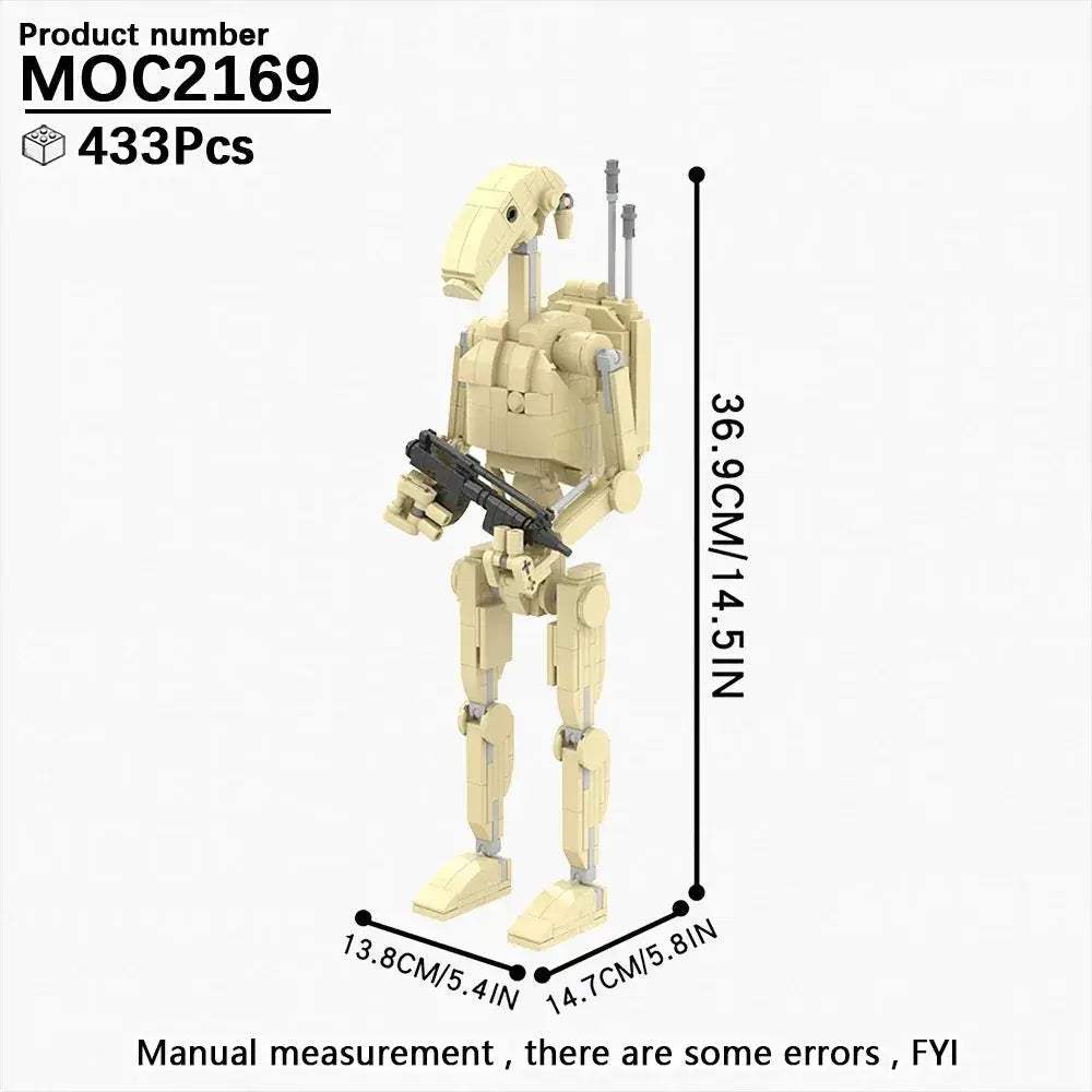 Space Droid Building Block Set Model Kit For Kids Learning - ToylandEU