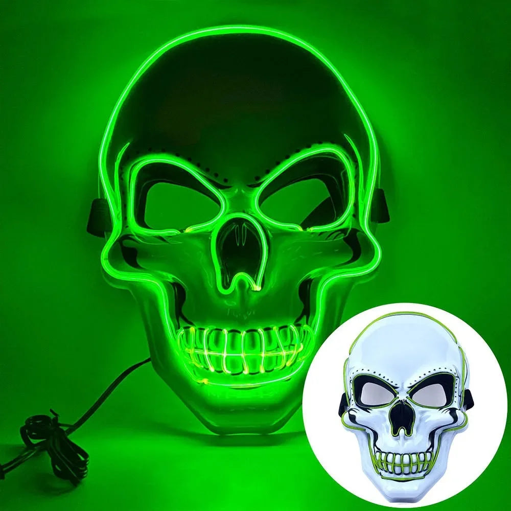 Luminous Skull Mask | Full Face | Adult Size | Halloween Party