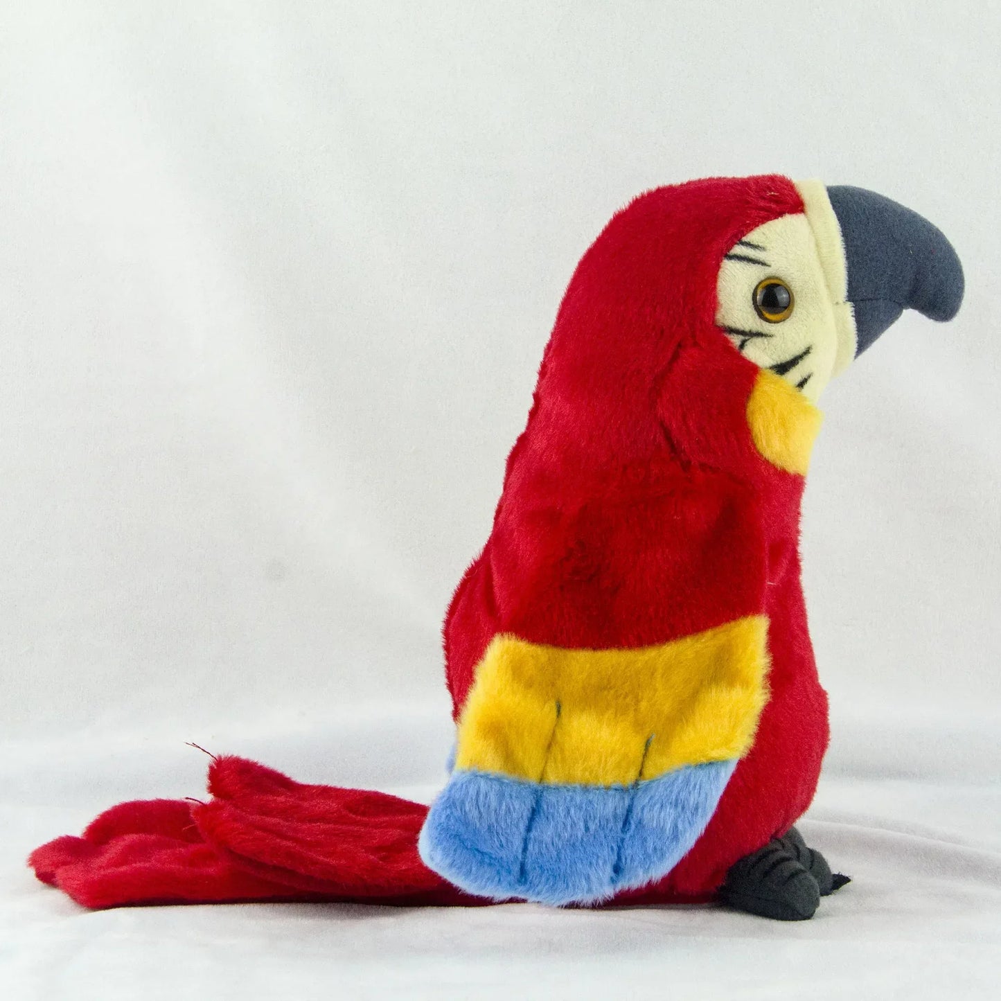 Talking Macaw Parrot Plush Toy With Voice Recording - ToylandEU