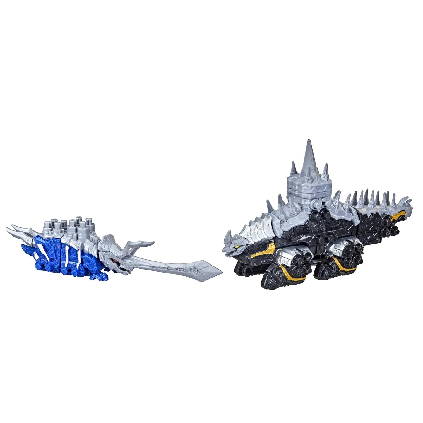 Hasbro Power Rangers Dino Fury Blue Tricera Blade and Black Stego Zord Figures - ToylandEU