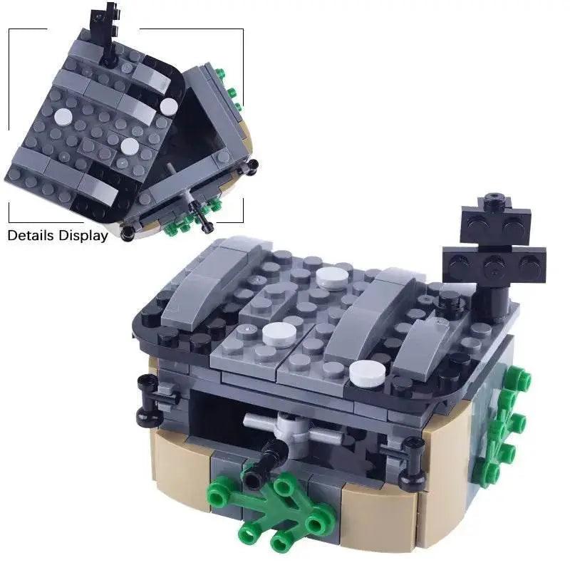 MOC WW2 Green Gas Mask German Military Soldiers Toys Gift Building Bricks MOC - ToylandEU