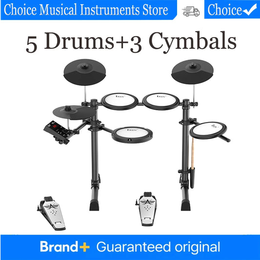 IRIN ND08 Pro Electronic Drum Kit Bluetooth MIDI Mesh Heads