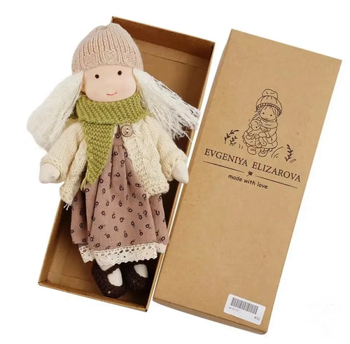 Adorable Handmade Waldorf Plush Doll Girl with Native Enamel Design ToylandEU.com Toyland EU