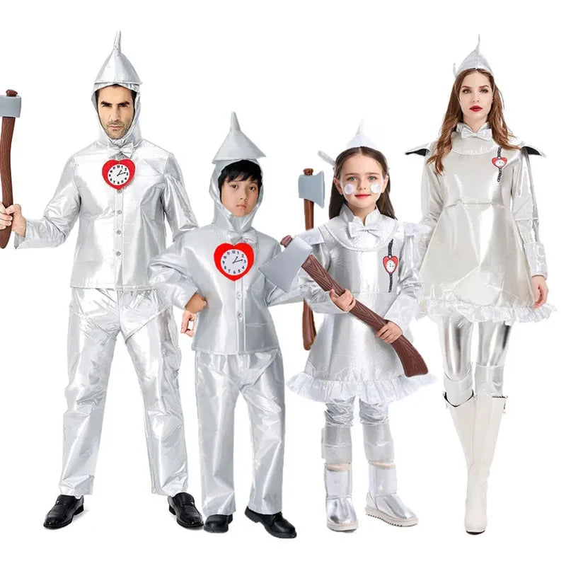 Magical Tin Man Costume for Kids & Adults - Perfect for Halloween Fun