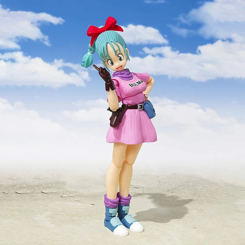 13cm SHF Dragon Ball Figures Bulma Goku Action Figure PVC Battle Force - ToylandEU