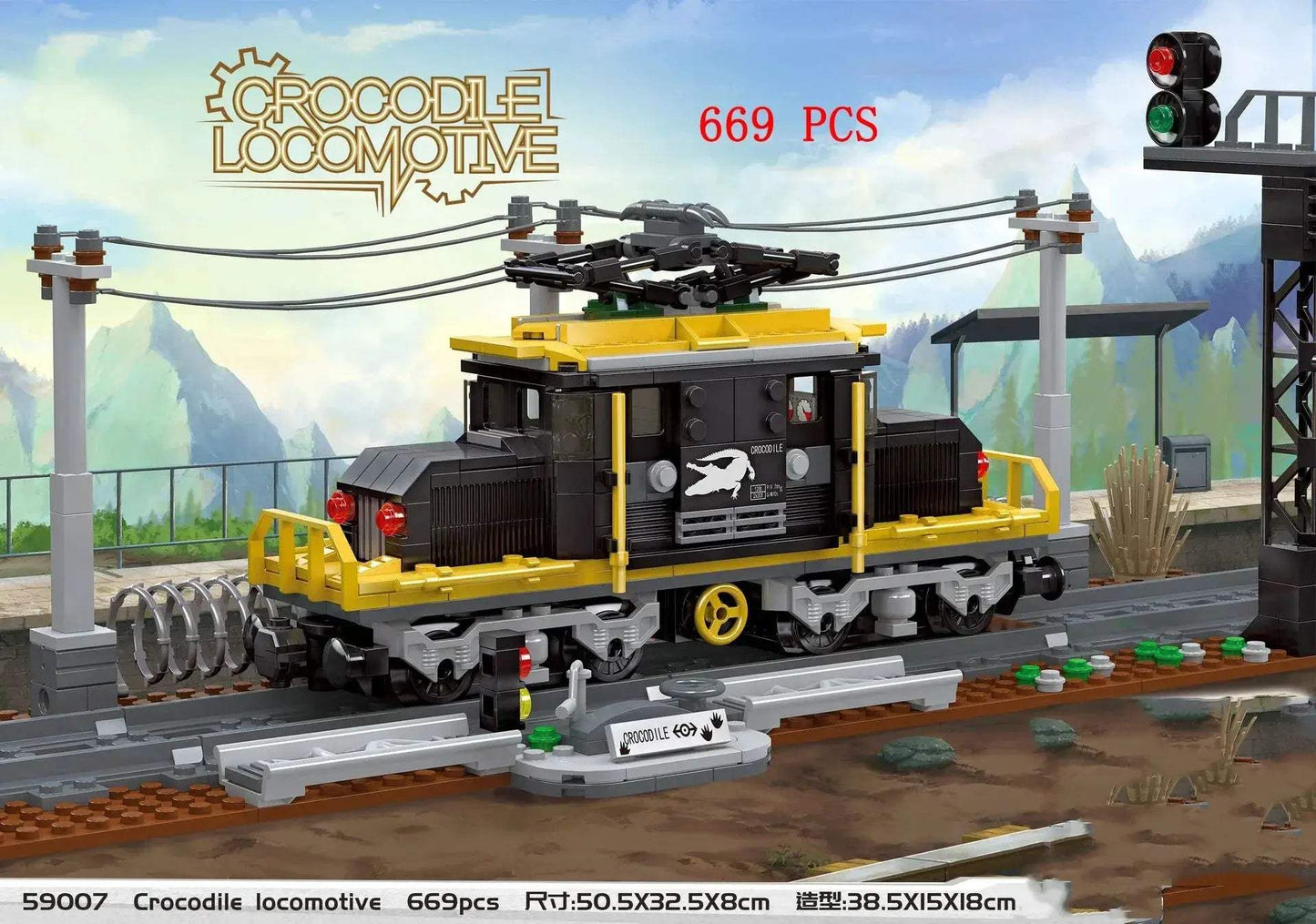 Lego Compatible City Train Set Building Blocks With Tracks - ToylandEU