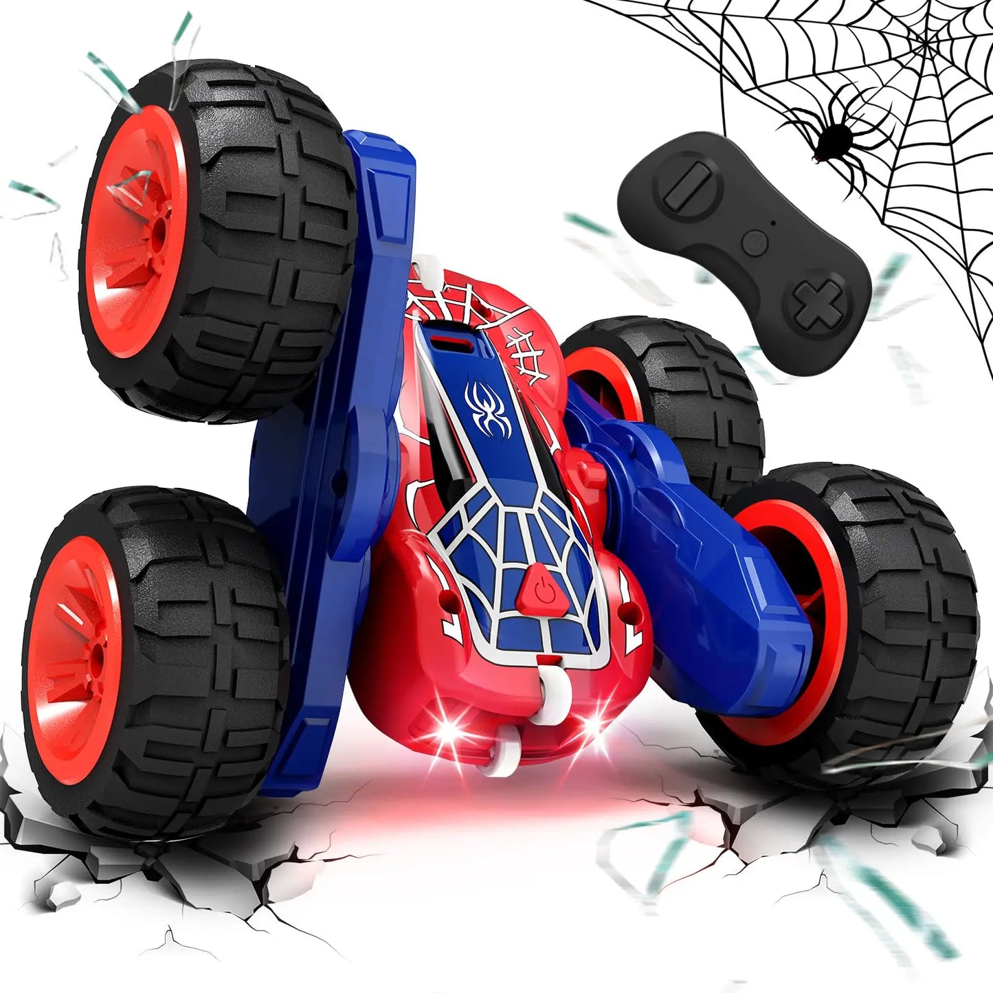 Ultimate Stunt Spider RC Car for Kids – 4WD, 360° Flips & Type-C Charge