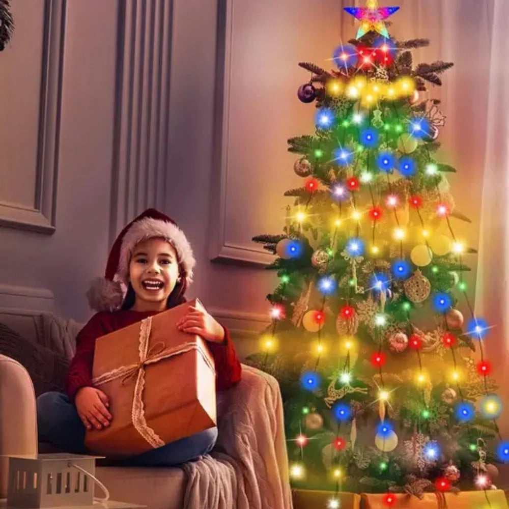 Christmas Tree Lights | 400 Led Rgbic | Dimmable Battery Star | Indoor Outdoor