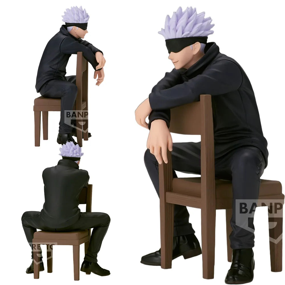 Action Figure | Gojo Satoru 11 Cm | Jujutsu Kaisen | Seated PVC Model