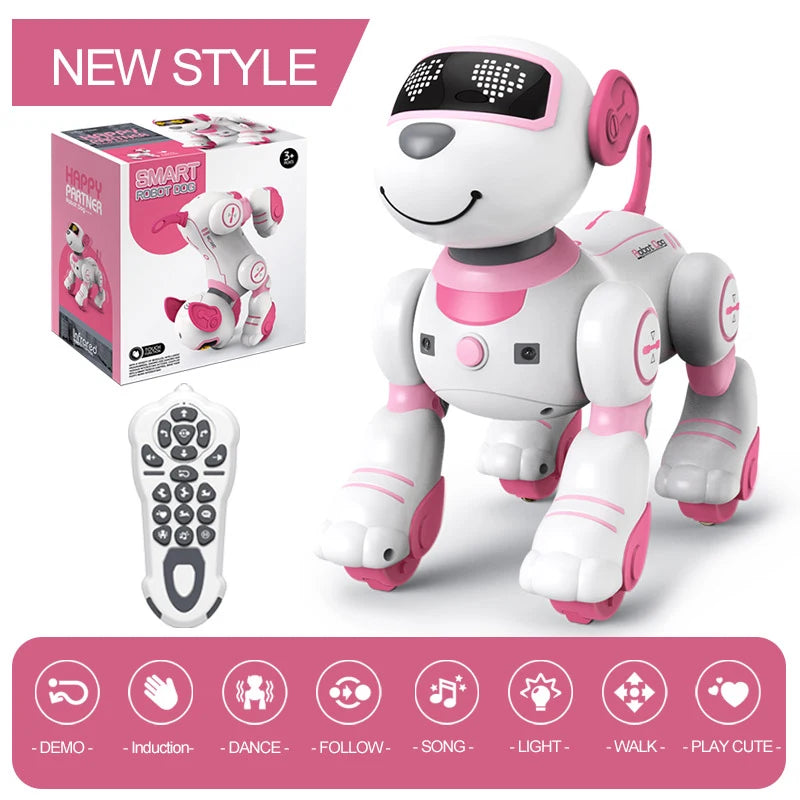 RC Robot Dog With Voice Remote Control Dancing Singing Toy