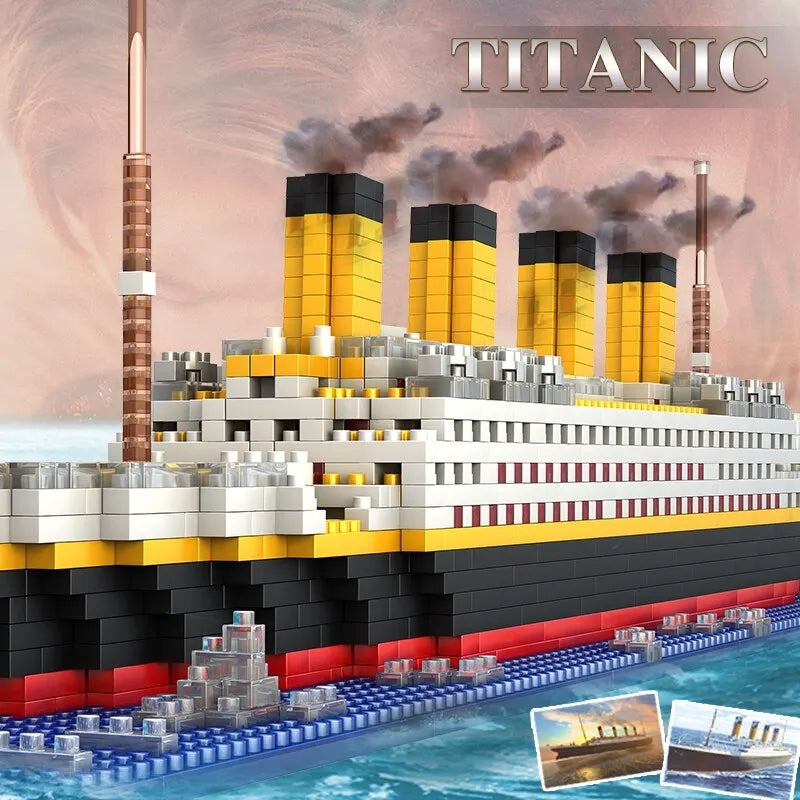 Titanic 1860-Piece Micro Mini Building Blocks Set