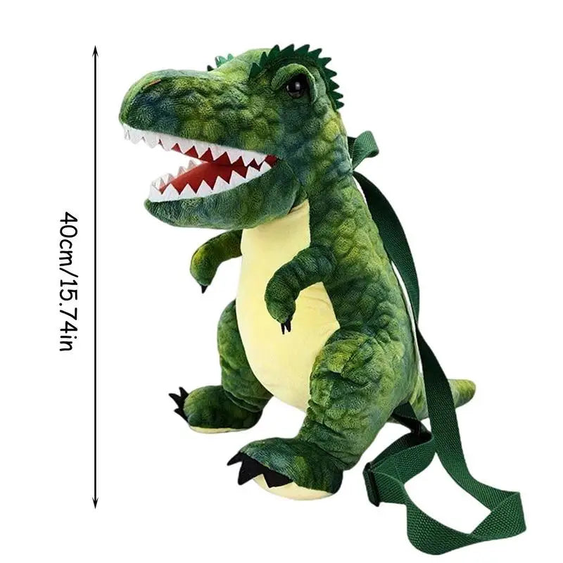 Adorable 40cm Dinosaur Plush Backpack – Triceratops & T-Rex Fun!