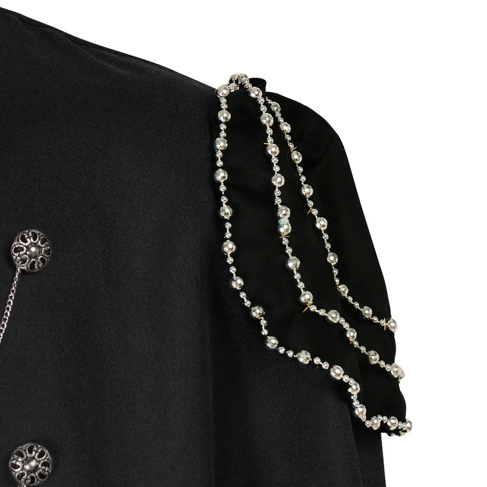 Medieval Gothic Cloak For Cosplay Cape With Chain Unisex - ToylandEU