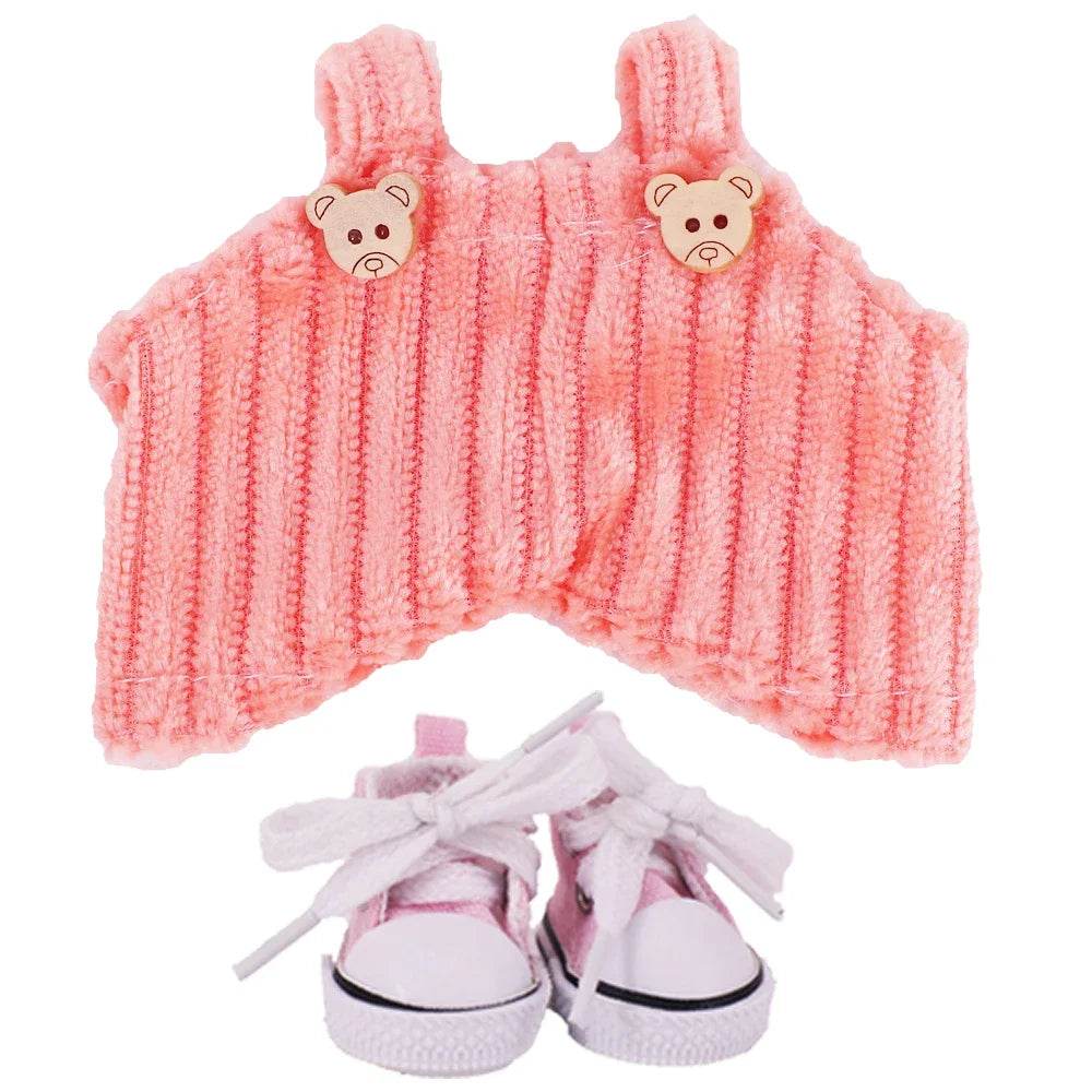 Doll Pants And Doll Shoes For Labubu 17cm Plush Doll Accessories - ToylandEU