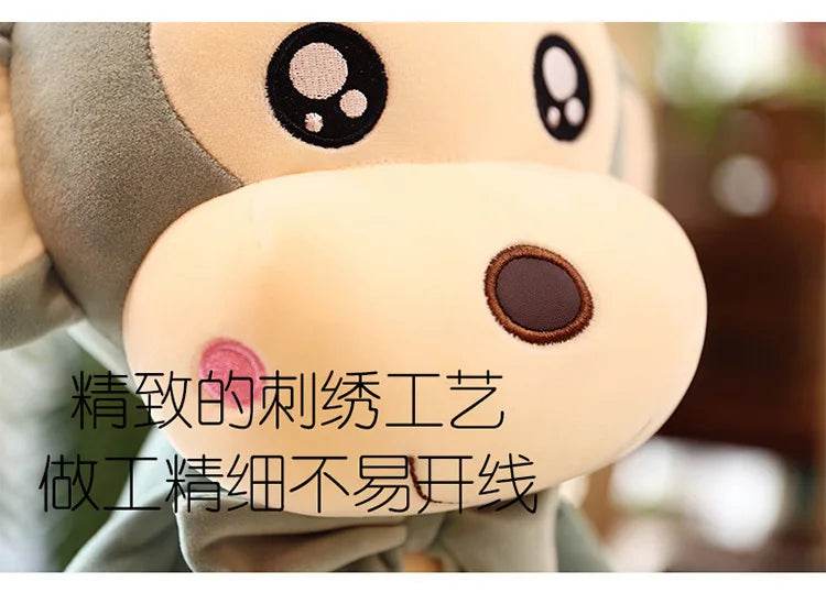 Creative Cute Cartoon Plush Monkey Doll with Long Arms and Legs Baby Sleeping Pillow Gift - ToylandEU